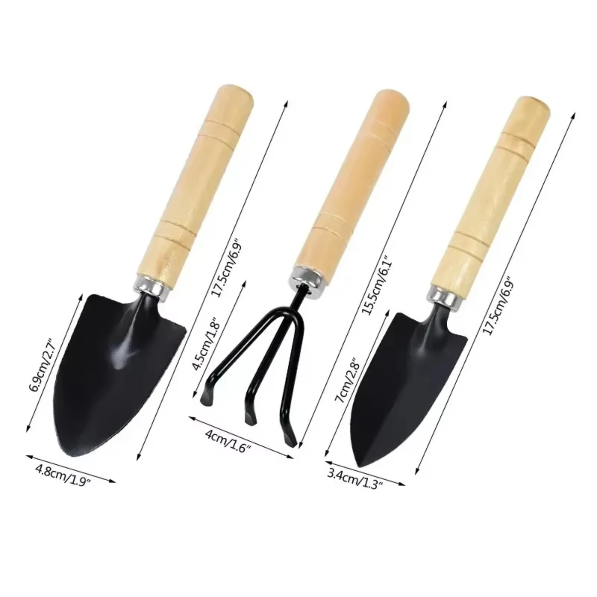Indoor Herb Garden - 3-delige set mini-tuinschepers voor tuinplanten, bloempotten,