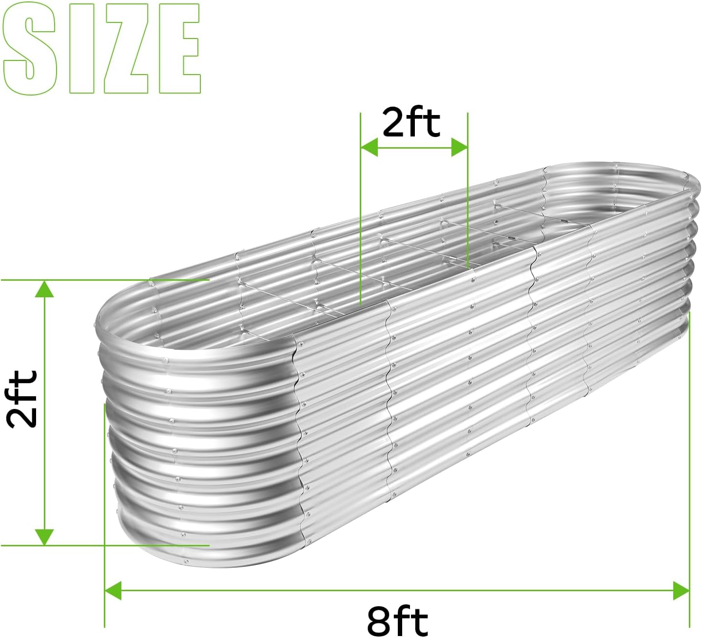 Buiten tuinbakset van gegalvan - Raised Garden Bed recensie en prijs